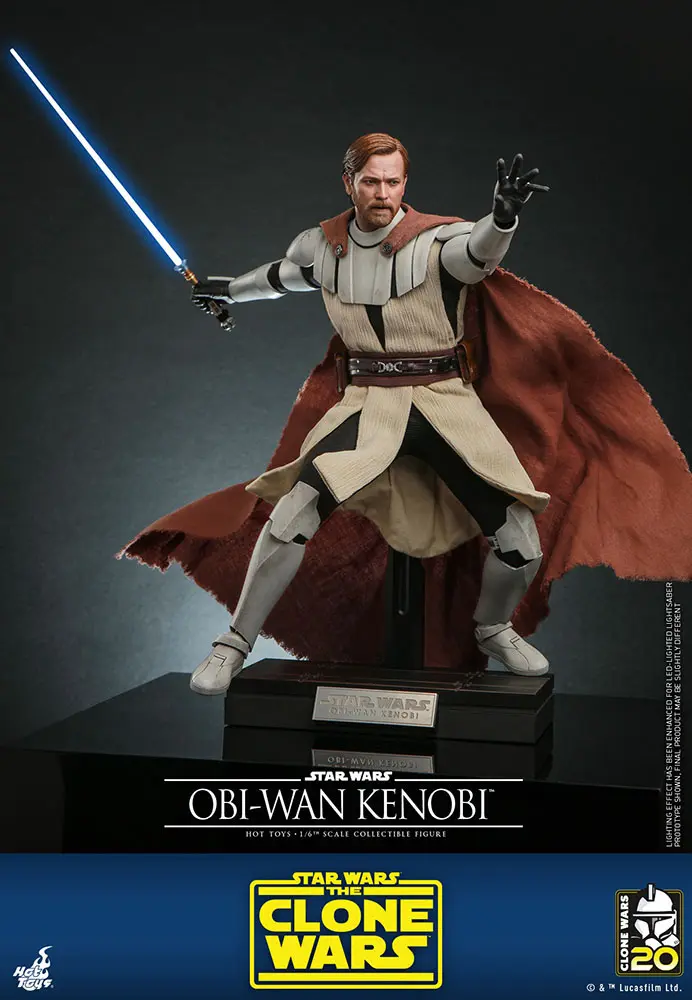 Star Wars The Clone Wars Action Figure 1/6 Obi-Wan Kenobi 30 cm product photo