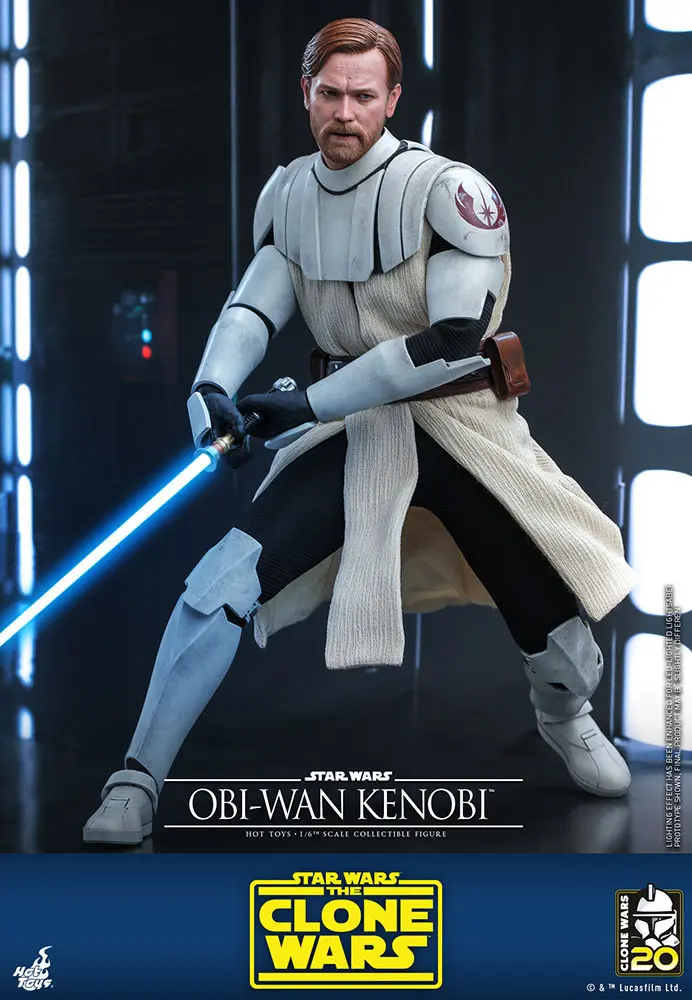 Star Wars The Clone Wars Action Figure 1/6 Obi-Wan Kenobi 30 cm product photo