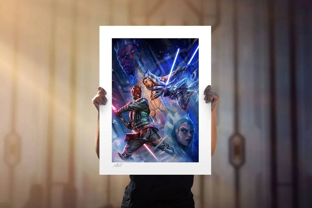 Star Wars: The Clone Wars Art Print One Last Lesson: Ahsoka Tano vs Darth Maul 46 x 61 cm - unframed product photo
