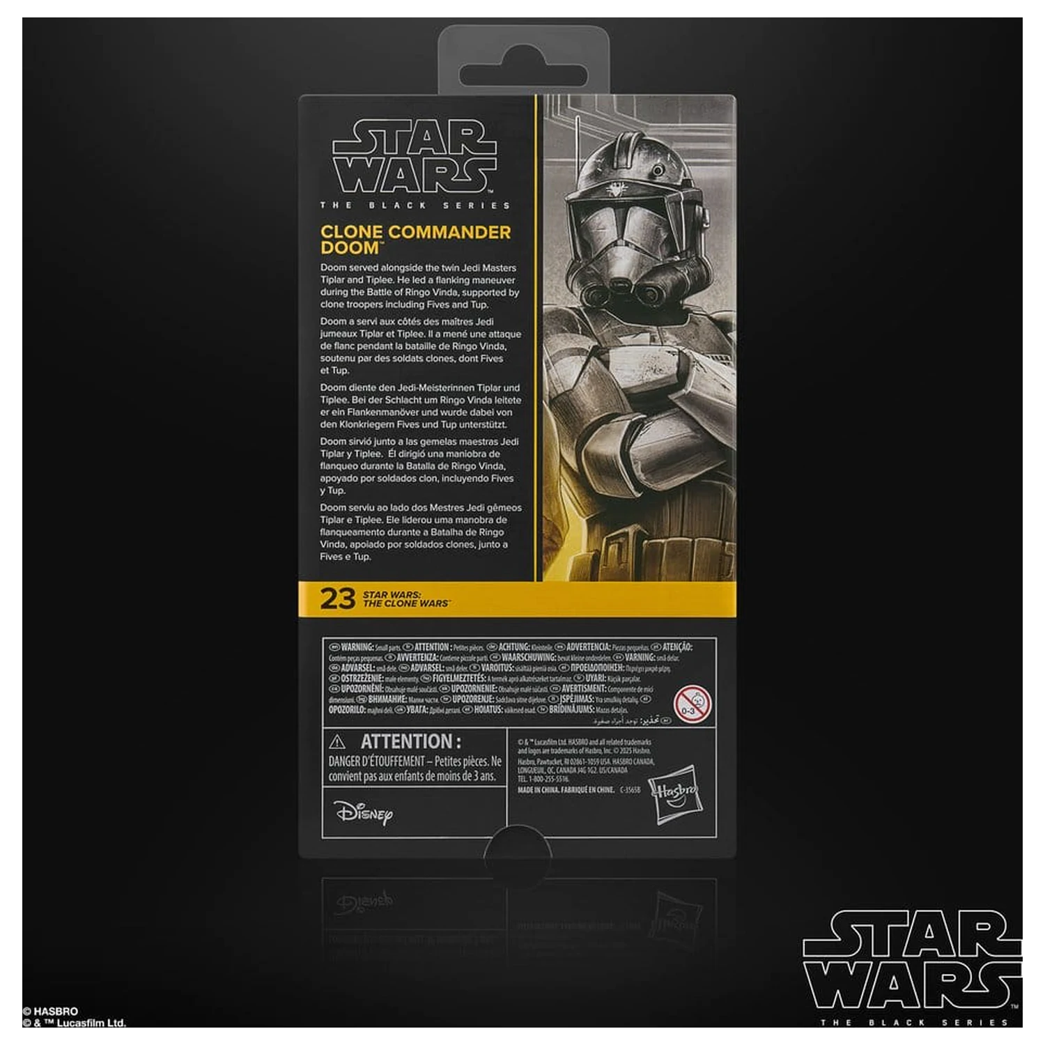 Star Wars: The Clone Wars Black Series Action Figure Clone Commander Doom 15 cm product photo