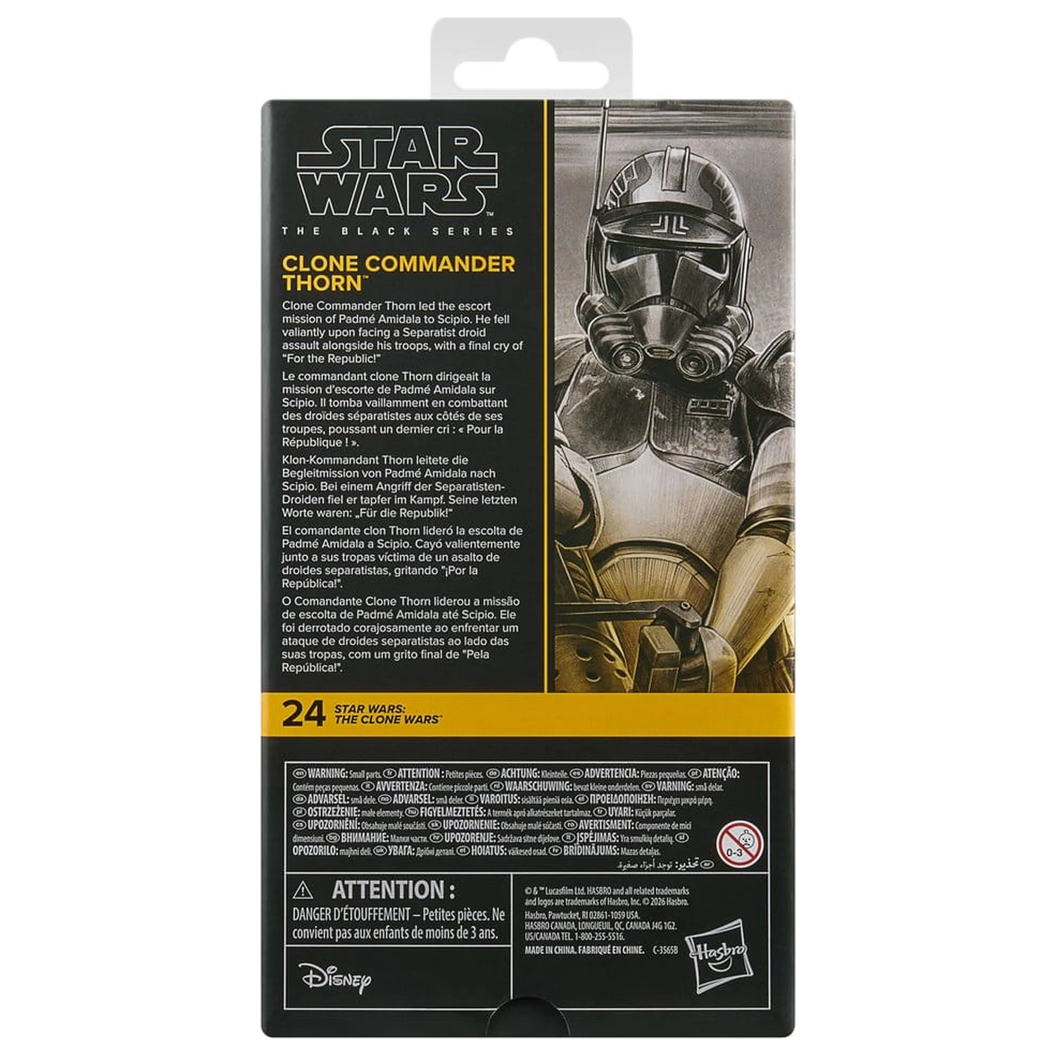 Star Wars: The Clone Wars Black Series Action Figure Clone Commander Thorn 15 cm product photo