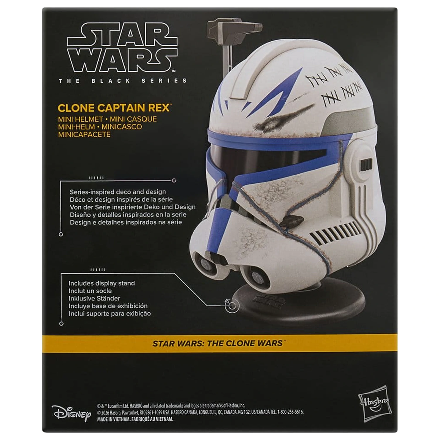 Star Wars: The Clone Wars Black Series Mini Helmet Clone Captain Rex 15 cm product photo