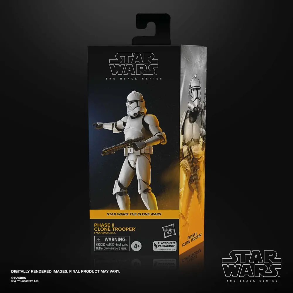 Star Wars: The Clone Wars Black Series Action Figure Phase II Clone Trooper 15 cm product photo