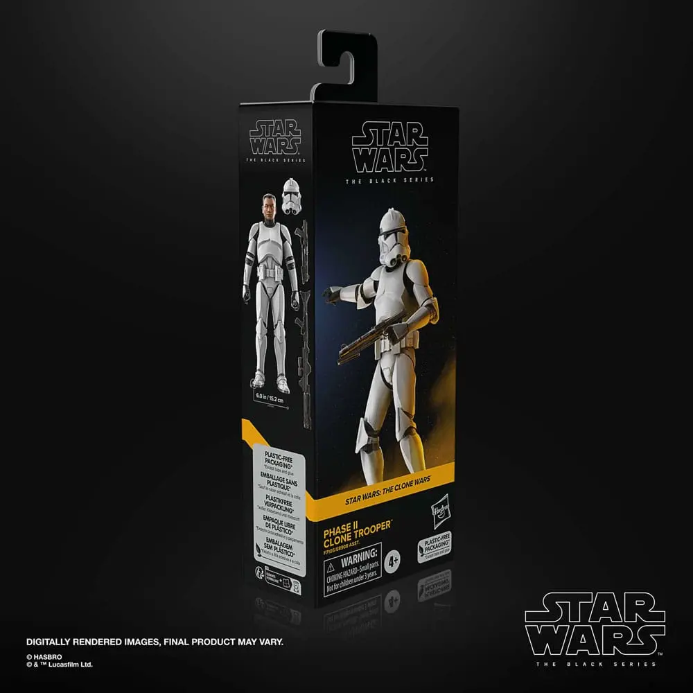 Star Wars: The Clone Wars Black Series Action Figure Phase II Clone Trooper 15 cm product photo
