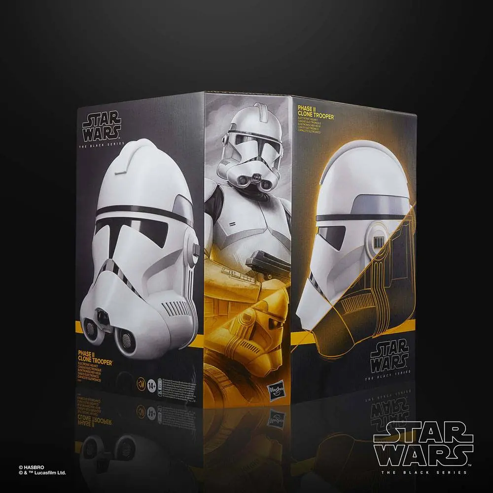 Star Wars: The Clone Wars Black Series Electronic Helmet Phase II Clone Trooper product photo