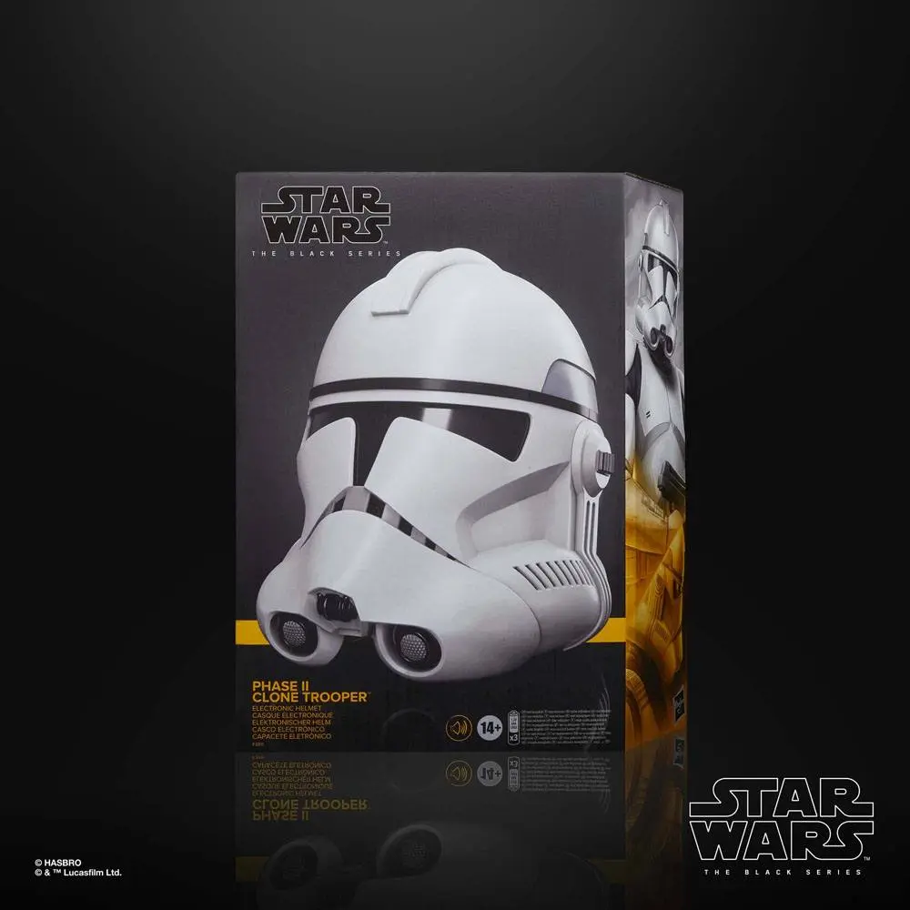 Star Wars: The Clone Wars Black Series Electronic Helmet Phase II Clone Trooper product photo