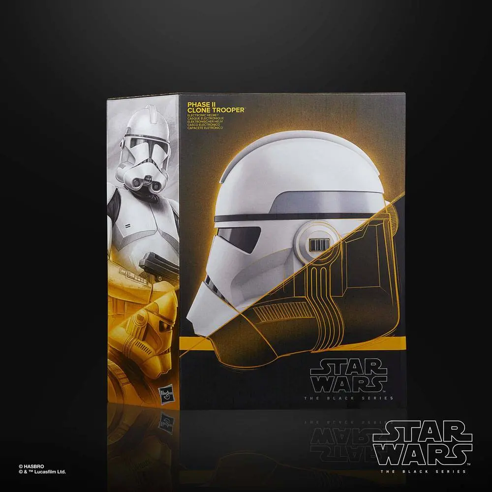 Star Wars: The Clone Wars Black Series Electronic Helmet Phase II Clone Trooper product photo