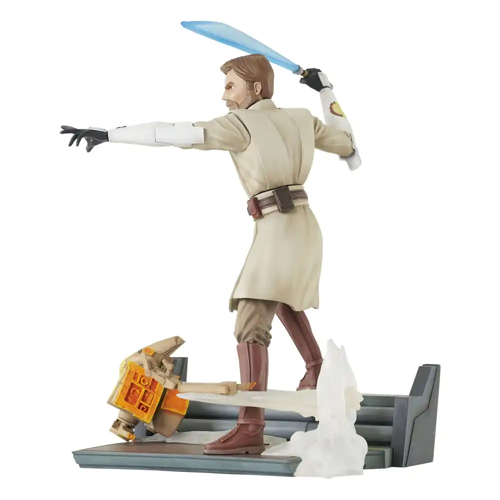 Star Wars: The Clone Wars Deluxe Gallery PVC Statue General Obi-Wan Kenobi 23 cm product photo