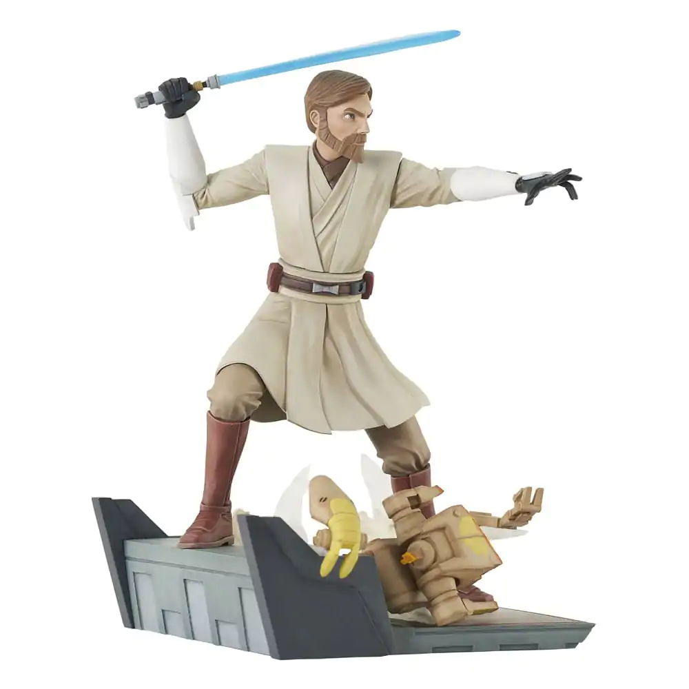 Star Wars: The Clone Wars Deluxe Gallery PVC Statue General Obi-Wan Kenobi 23 cm product photo