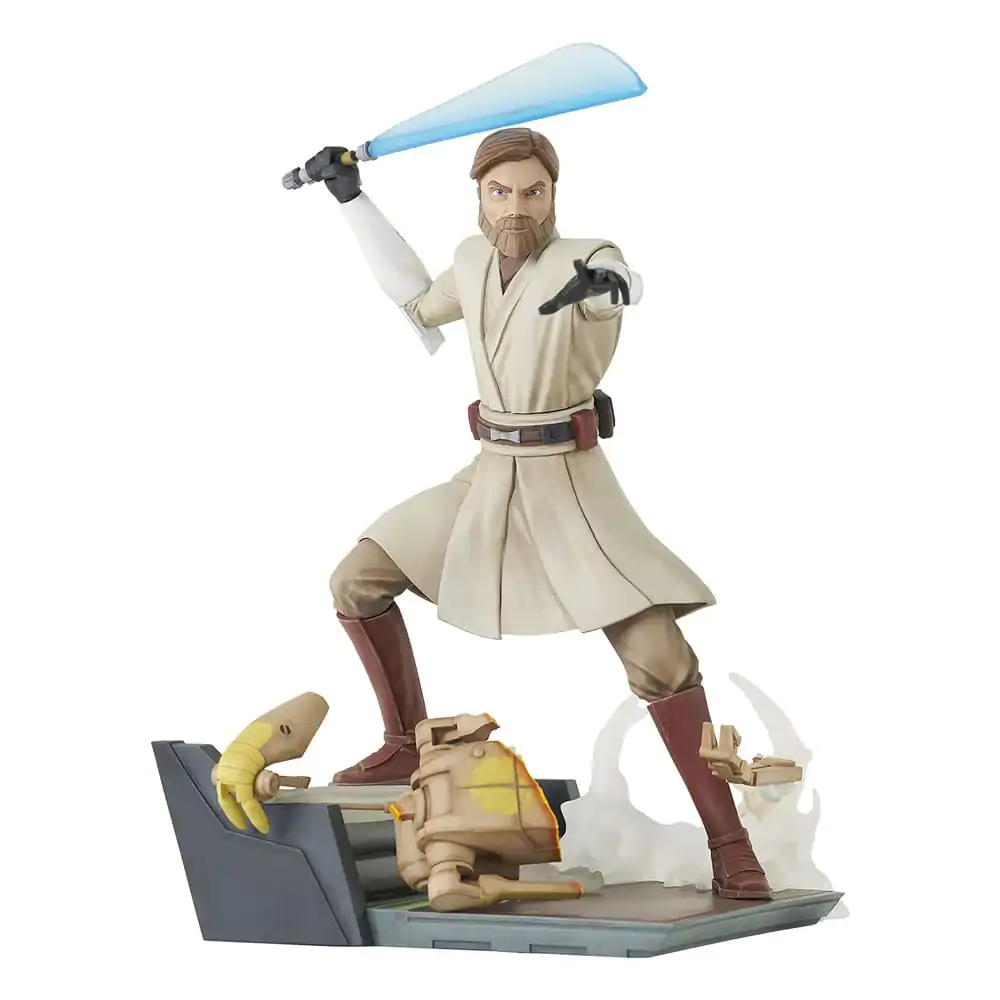 Star Wars: The Clone Wars Deluxe Gallery PVC Statue General Obi-Wan Kenobi 23 cm product photo