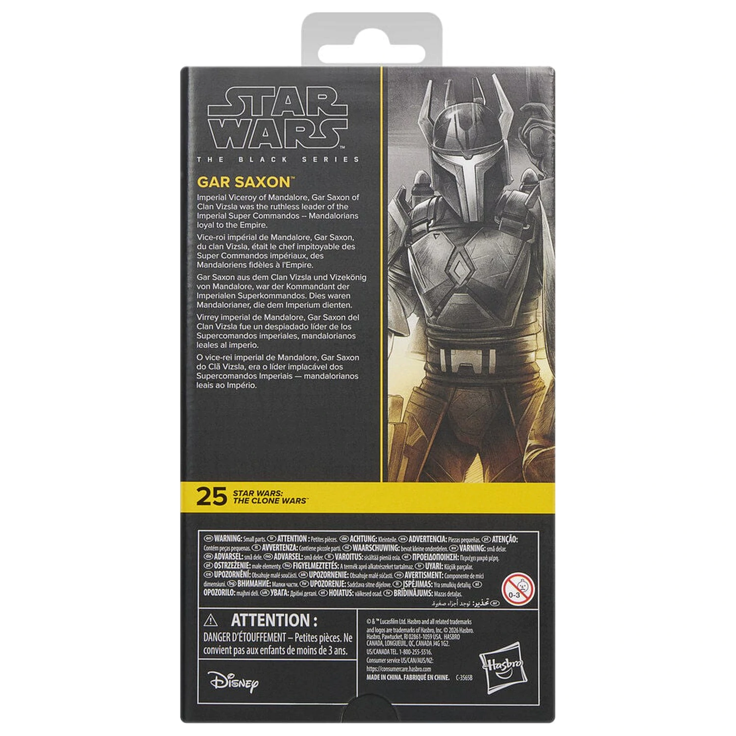Star Wars The Clone Wars Gar Saxon figure 15cm product photo