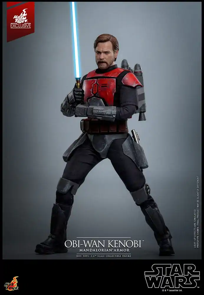Star Wars: The Clone Wars Movie Masterpiece Action Figure 1/6 Obi-Wan (Mandalorian Armor) Hot Toys Exclusive 31 cm product photo