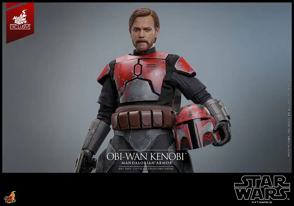 Star Wars: The Clone Wars Movie Masterpiece Action Figure 1/6 Obi-Wan (Mandalorian Armor) Hot Toys Exclusive 31 cm product photo