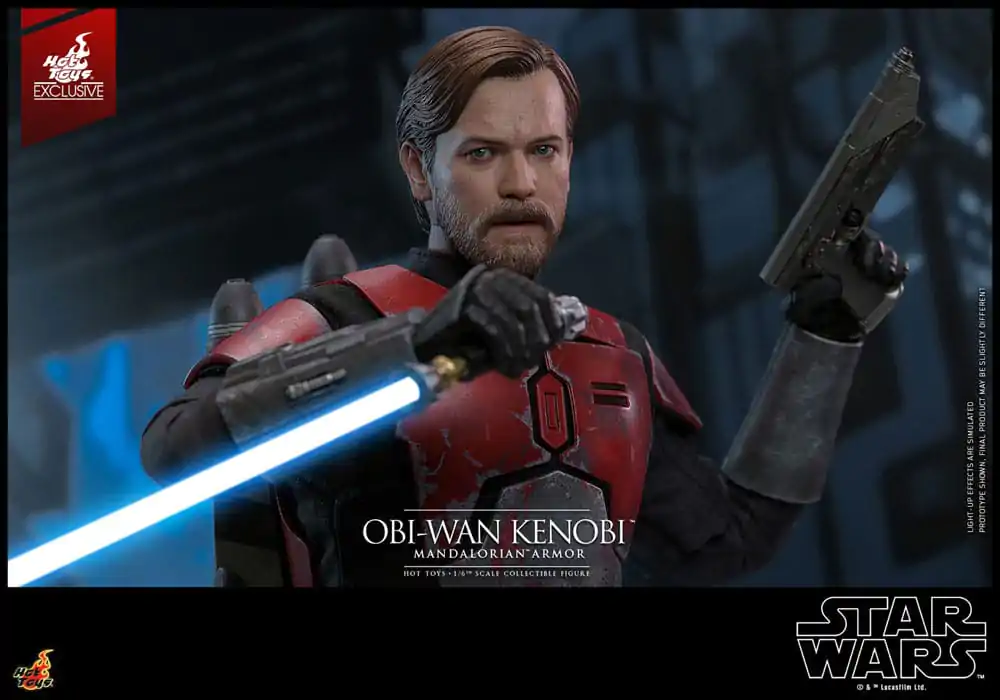 Star Wars: The Clone Wars Movie Masterpiece Action Figure 1/6 Obi-Wan (Mandalorian Armor) Hot Toys Exclusive 31 cm product photo