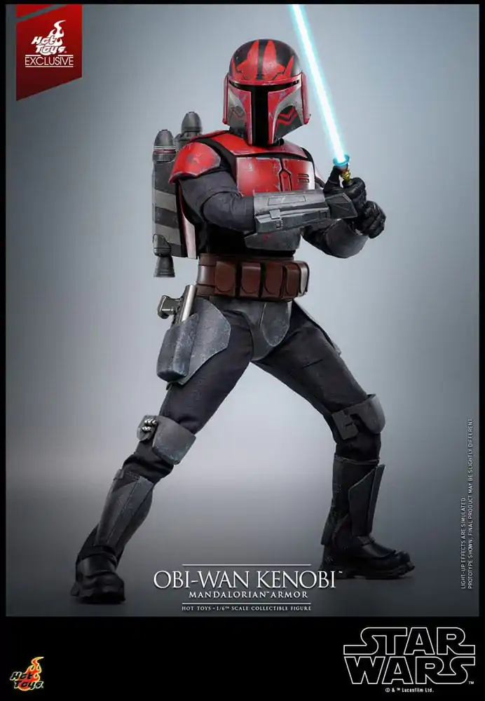 Star Wars: The Clone Wars Movie Masterpiece Action Figure 1/6 Obi-Wan (Mandalorian Armor) Hot Toys Exclusive 31 cm product photo