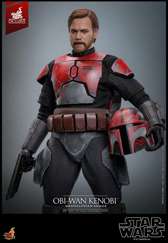 Star Wars: The Clone Wars Movie Masterpiece Action Figure 1/6 Obi-Wan (Mandalorian Armor) Hot Toys Exclusive 31 cm product photo