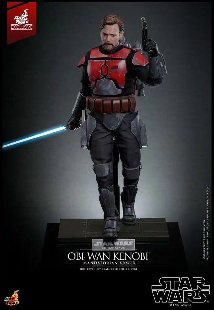 Star Wars: The Clone Wars Movie Masterpiece Action Figure 1/6 Obi-Wan (Mandalorian Armor) Hot Toys Exclusive 31 cm product photo