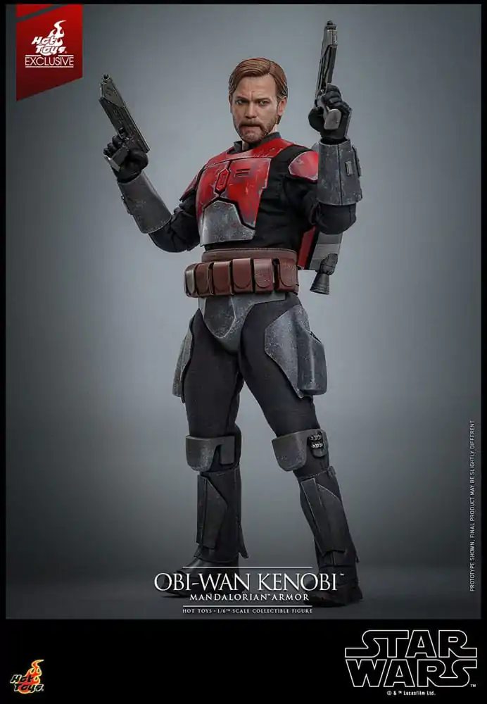 Star Wars: The Clone Wars Movie Masterpiece Action Figure 1/6 Obi-Wan (Mandalorian Armor) Hot Toys Exclusive 31 cm product photo