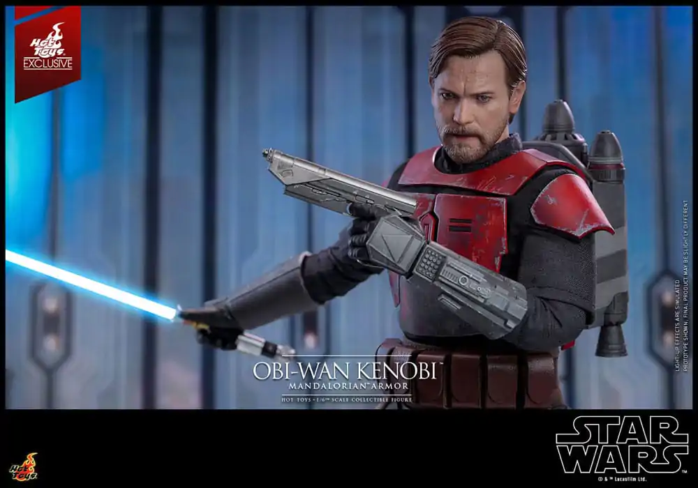 Star Wars: The Clone Wars Movie Masterpiece Action Figure 1/6 Obi-Wan (Mandalorian Armor) Hot Toys Exclusive 31 cm product photo