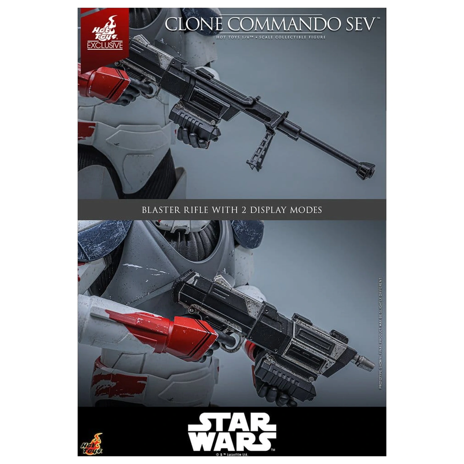 Star Wars: The Clone Wars Television Masterpiece Action Figure 1/6 Clone Commando Sev 30 cm product photo