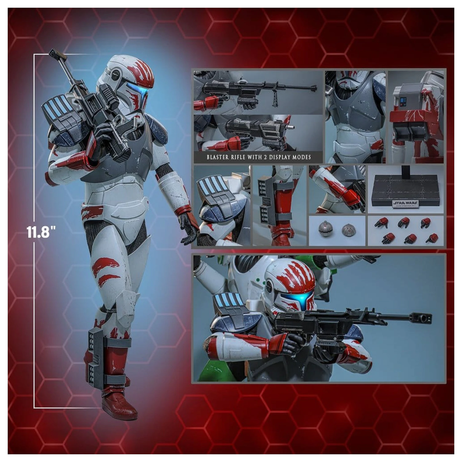 Star Wars: The Clone Wars Television Masterpiece Action Figure 1/6 Clone Commando Sev 30 cm product photo