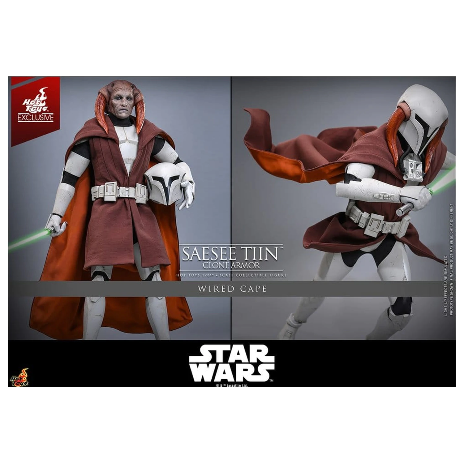 Star Wars: The Clone Wars Television Masterpiece Action Figure 1/6 Saesee Tiin (Clone Armor) 32 cm product photo