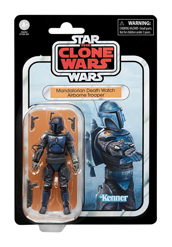 Star Wars: The Clone Wars Vintage Collection Action Figure 2023 Mandalorian Death Watch Airborne Trooper 10 cm product photo