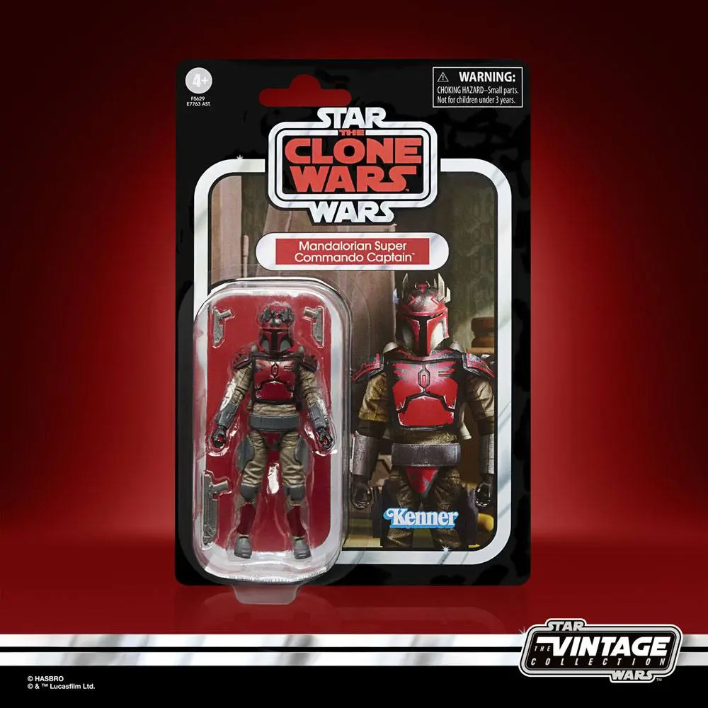 Star Wars: The Clone Wars Vintage Collection Action Figure 2023 Mandalorian Super Commando Captain 10 cm product photo
