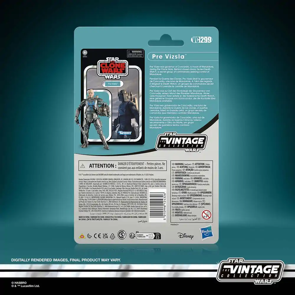 Star Wars: The Clone Wars Vintage Collection Action Figure Pre Vizsla 10 cm product photo