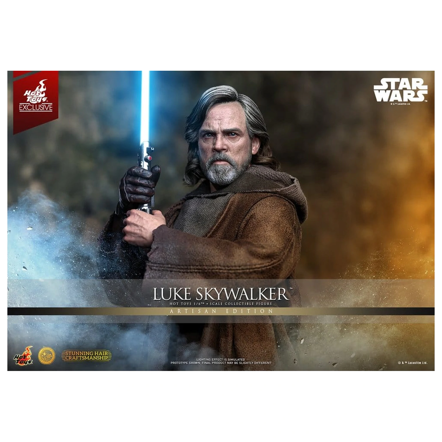Star Wars: The Last Jedi Movie Masterpiece Action Figure 1/6 Luke Skywalker (Artisan Edition) 29 cm product photo