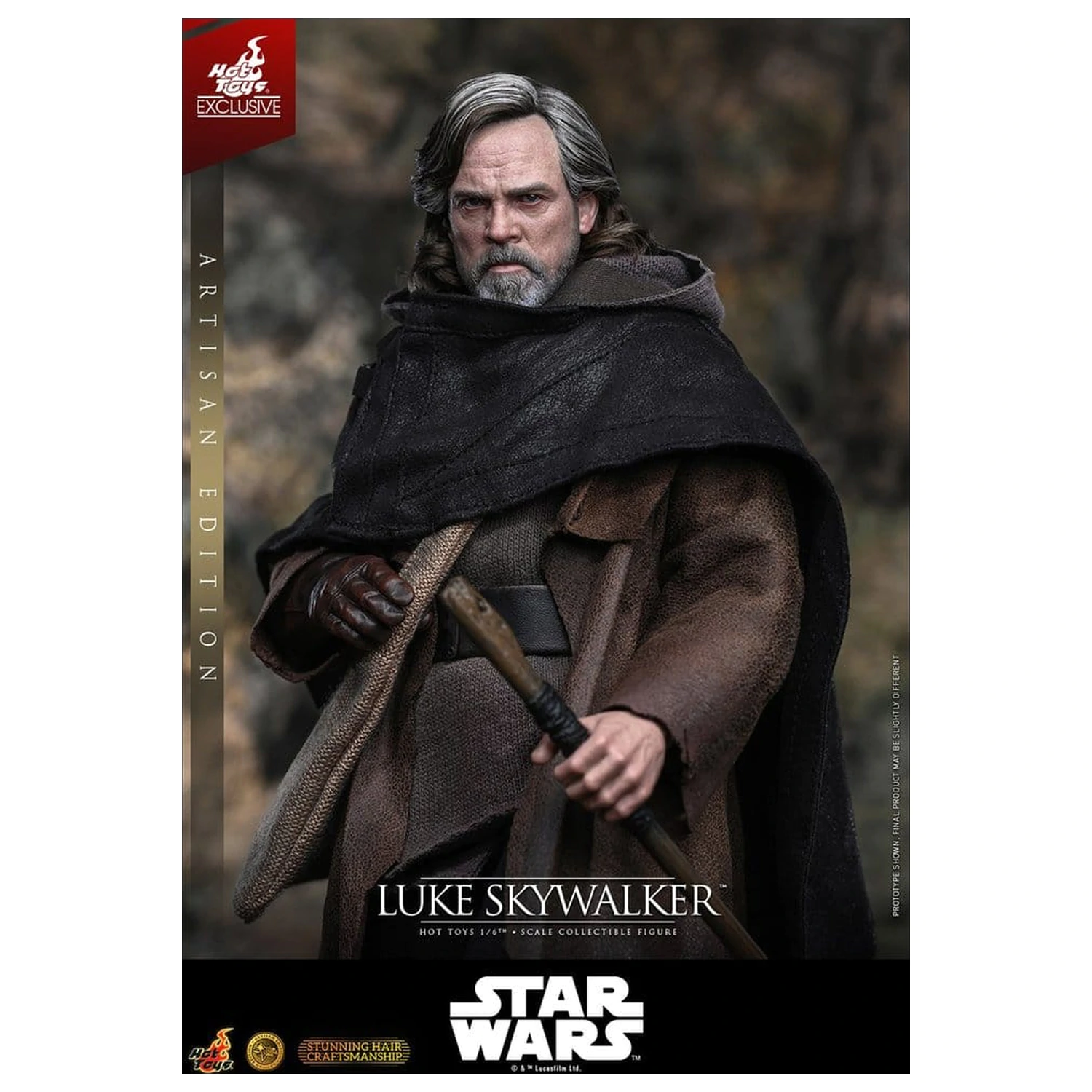 Star Wars: The Last Jedi Movie Masterpiece Action Figure 1/6 Luke Skywalker (Artisan Edition) 29 cm product photo