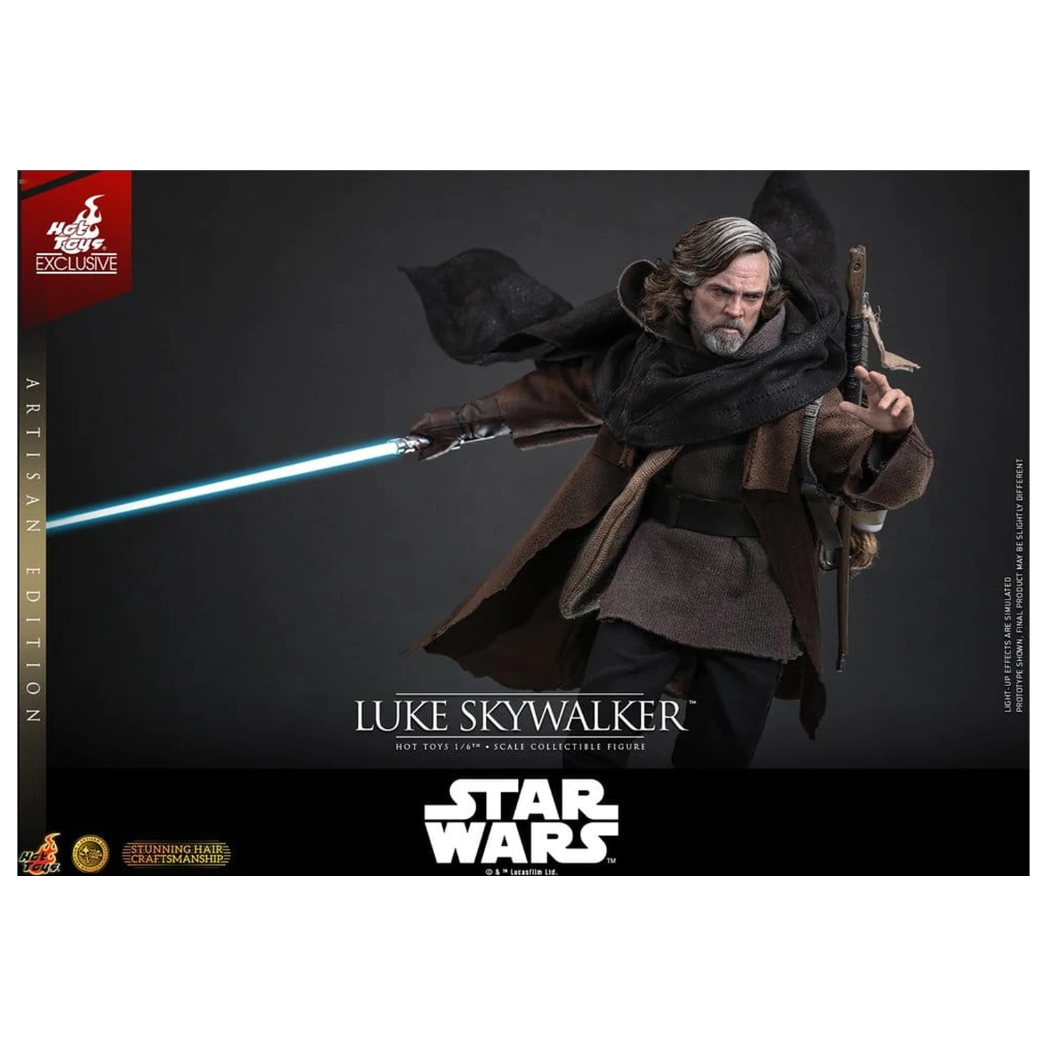 Star Wars: The Last Jedi Movie Masterpiece Action Figure 1/6 Luke Skywalker (Artisan Edition) 29 cm product photo