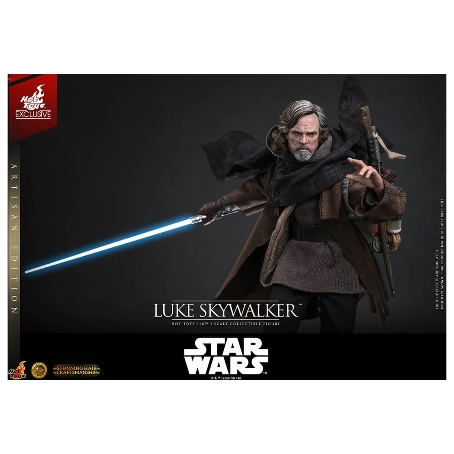 Star Wars: The Last Jedi Movie Masterpiece Action Figure 1/6 Luke Skywalker (Artisan Edition) 29 cm product photo