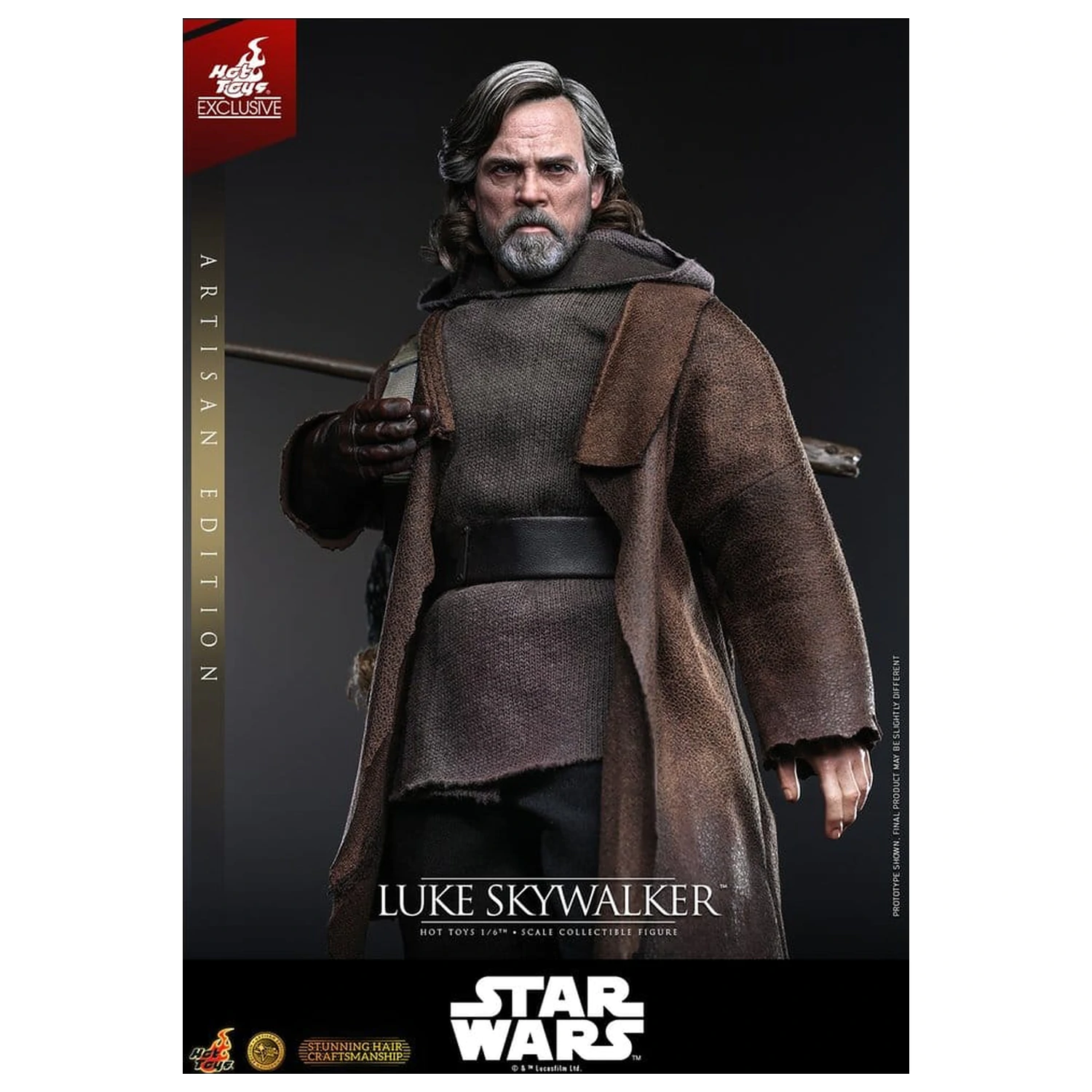 Star Wars: The Last Jedi Movie Masterpiece Action Figure 1/6 Luke Skywalker (Artisan Edition) 29 cm product photo