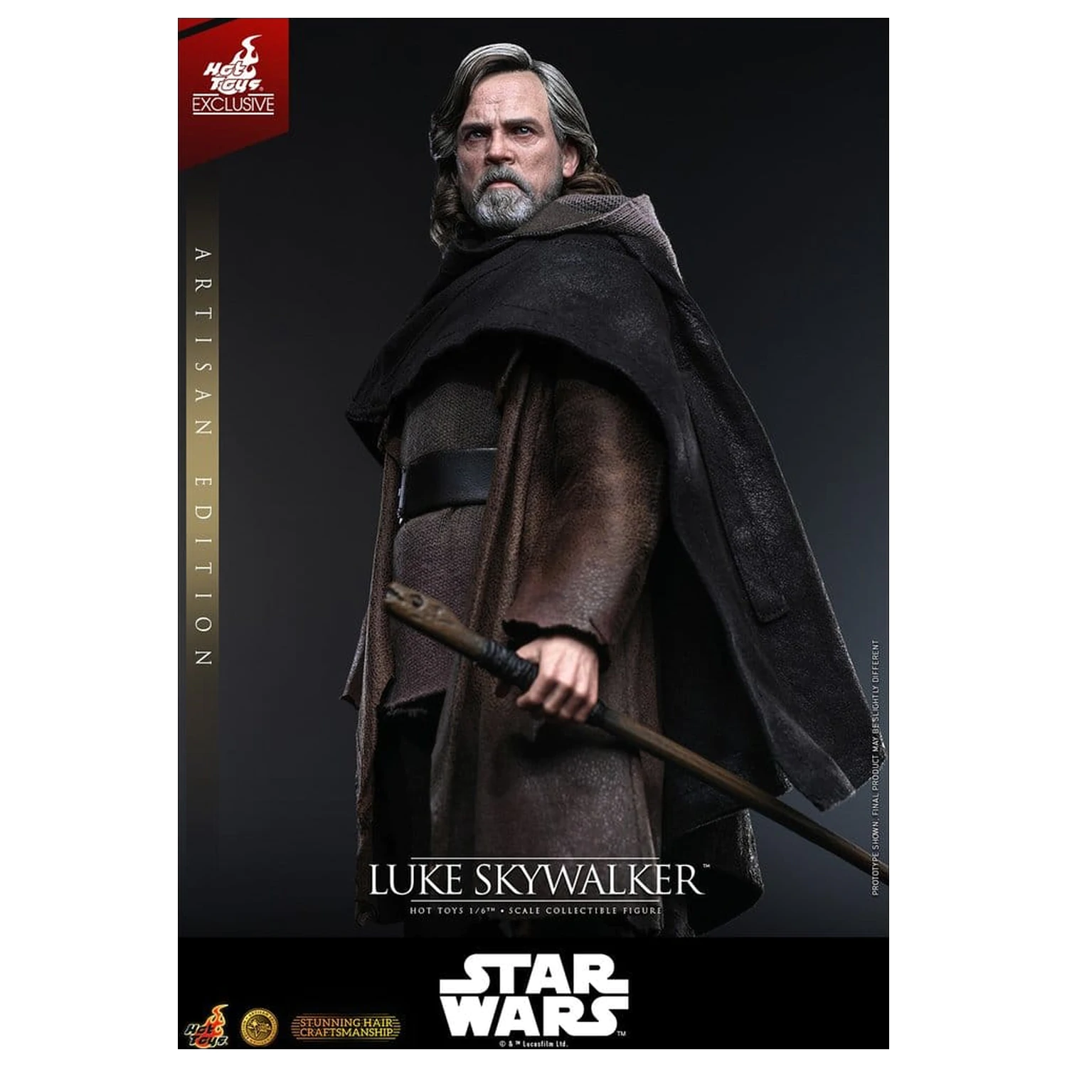 Star Wars: The Last Jedi Movie Masterpiece Action Figure 1/6 Luke Skywalker (Artisan Edition) 29 cm product photo