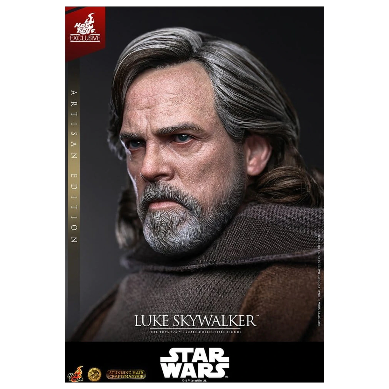 Star Wars: The Last Jedi Movie Masterpiece Action Figure 1/6 Luke Skywalker (Artisan Edition) 29 cm product photo