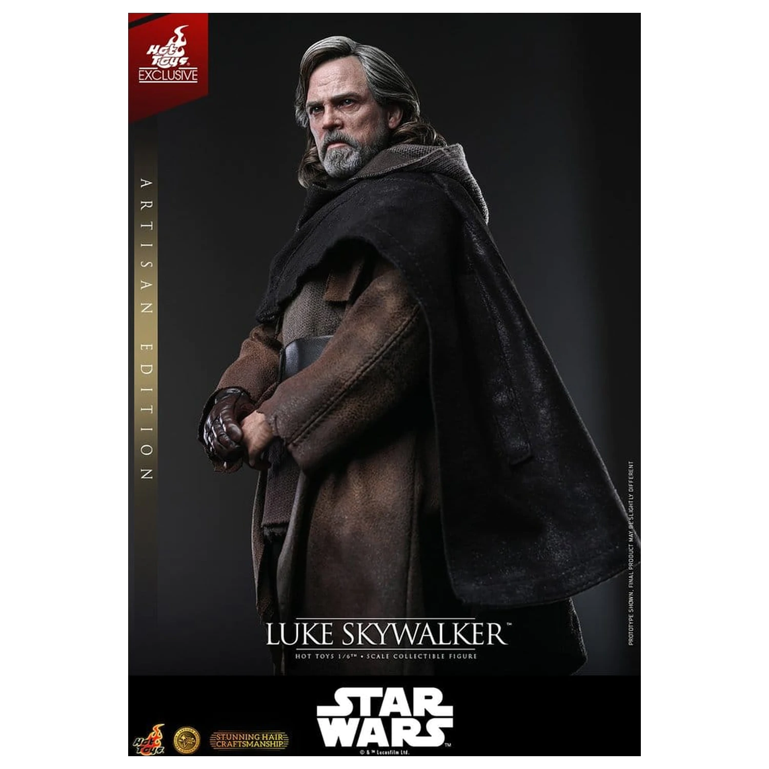 Star Wars: The Last Jedi Movie Masterpiece Action Figure 1/6 Luke Skywalker (Artisan Edition) 29 cm product photo