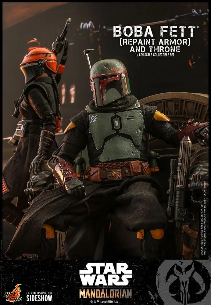 Star Wars The Mandalorian Action Figure 1/6 Boba Fett (Repaint Armor) and Throne 30 cm termékfotó