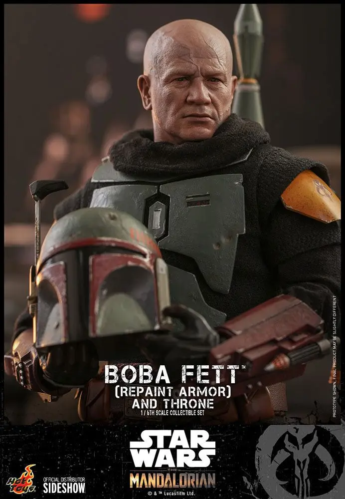 Star Wars The Mandalorian Action Figure 1/6 Boba Fett (Repaint Armor) and Throne 30 cm termékfotó