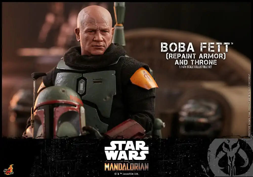 Star Wars: The Mandalorian Action Figure 1/6 Boba Fett Repaint Armor and Throne Special Edition 30 cm product photo