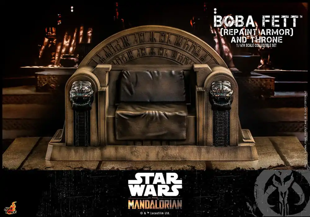 Star Wars: The Mandalorian Action Figure 1/6 Boba Fett Repaint Armor and Throne Special Edition 30 cm product photo