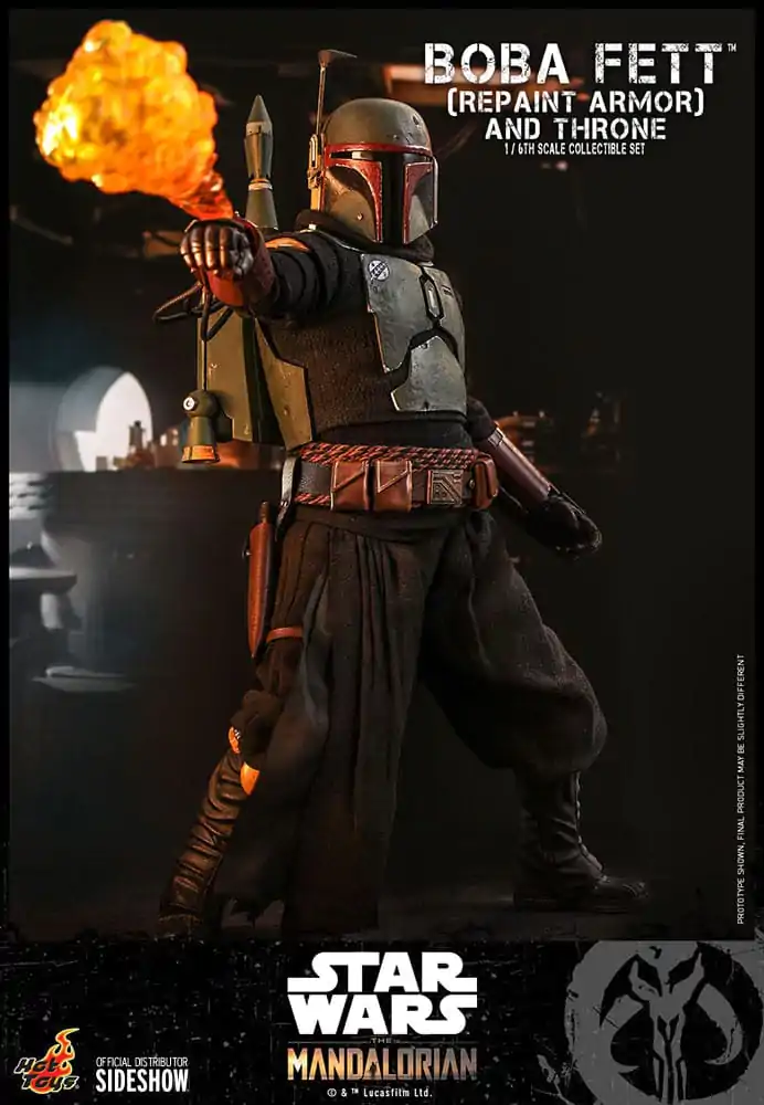 Star Wars: The Mandalorian Action Figure 1/6 Boba Fett Repaint Armor and Throne Special Edition 30 cm product photo