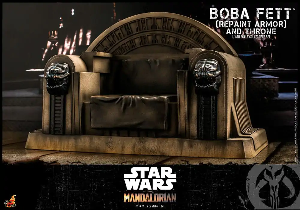 Star Wars: The Mandalorian Action Figure 1/6 Boba Fett Repaint Armor and Throne Special Edition 30 cm product photo