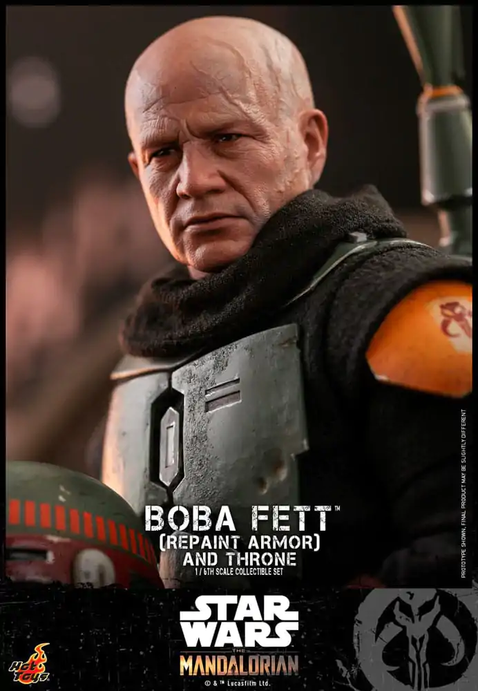 Star Wars: The Mandalorian Action Figure 1/6 Boba Fett Repaint Armor and Throne Special Edition 30 cm product photo