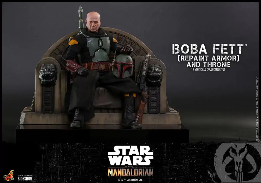 Star Wars: The Mandalorian Action Figure 1/6 Boba Fett Repaint Armor and Throne Special Edition 30 cm product photo