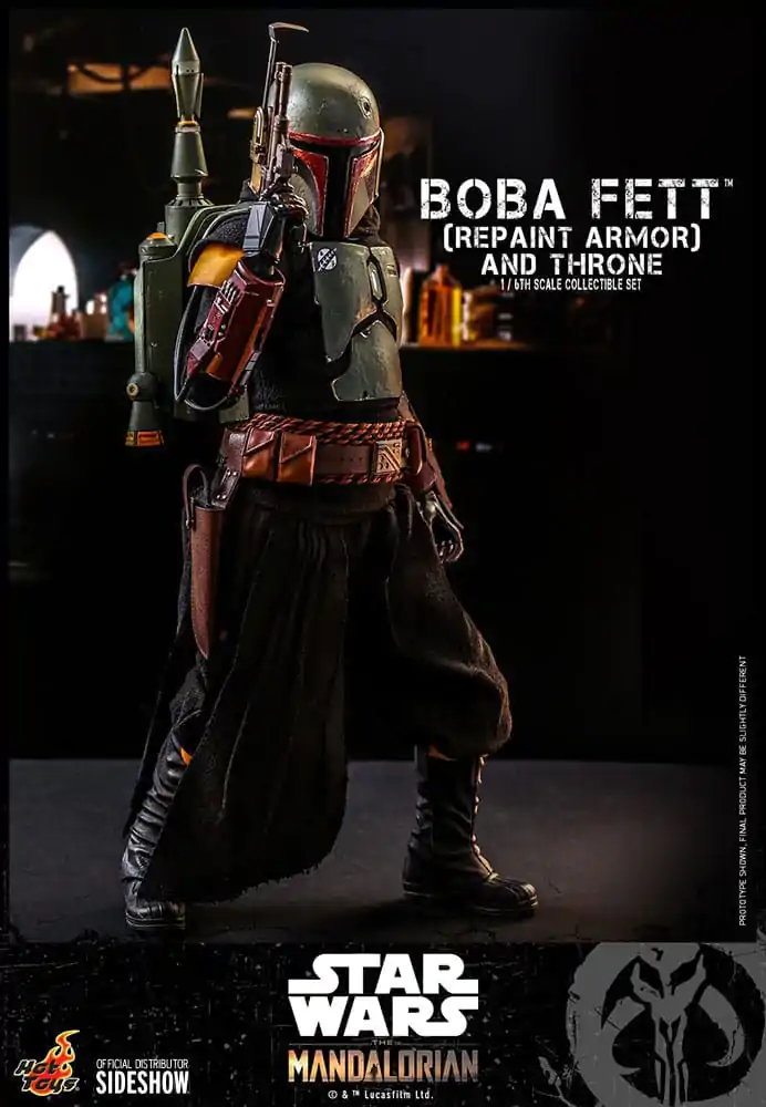 Star Wars: The Mandalorian Action Figure 1/6 Boba Fett Repaint Armor and Throne Special Edition 30 cm product photo