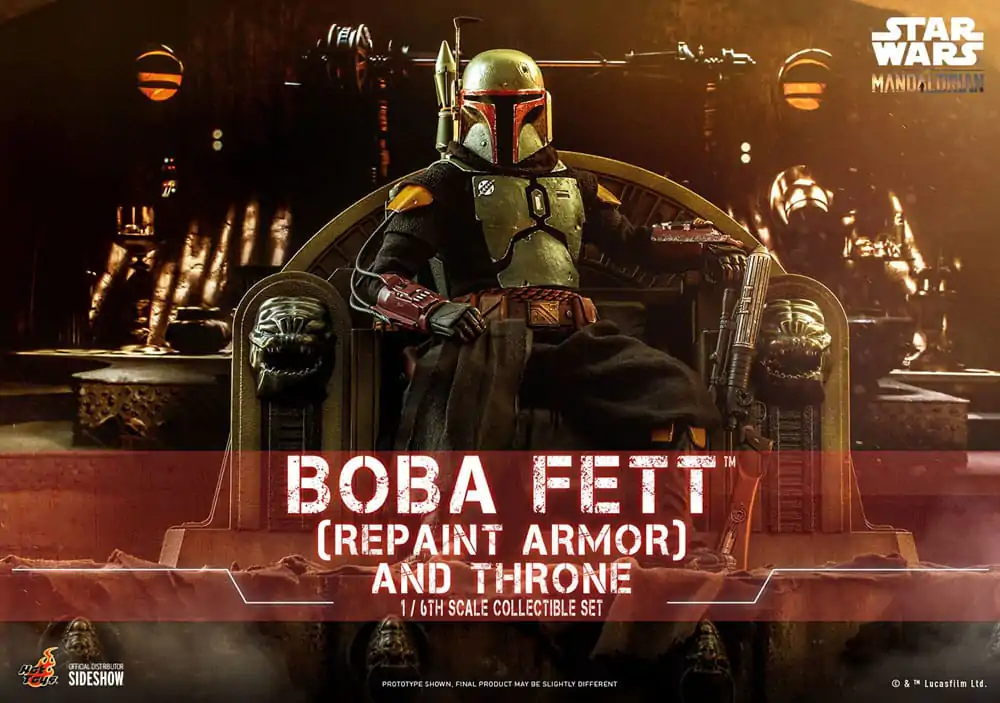 Star Wars: The Mandalorian Action Figure 1/6 Boba Fett Repaint Armor and Throne Special Edition 30 cm product photo