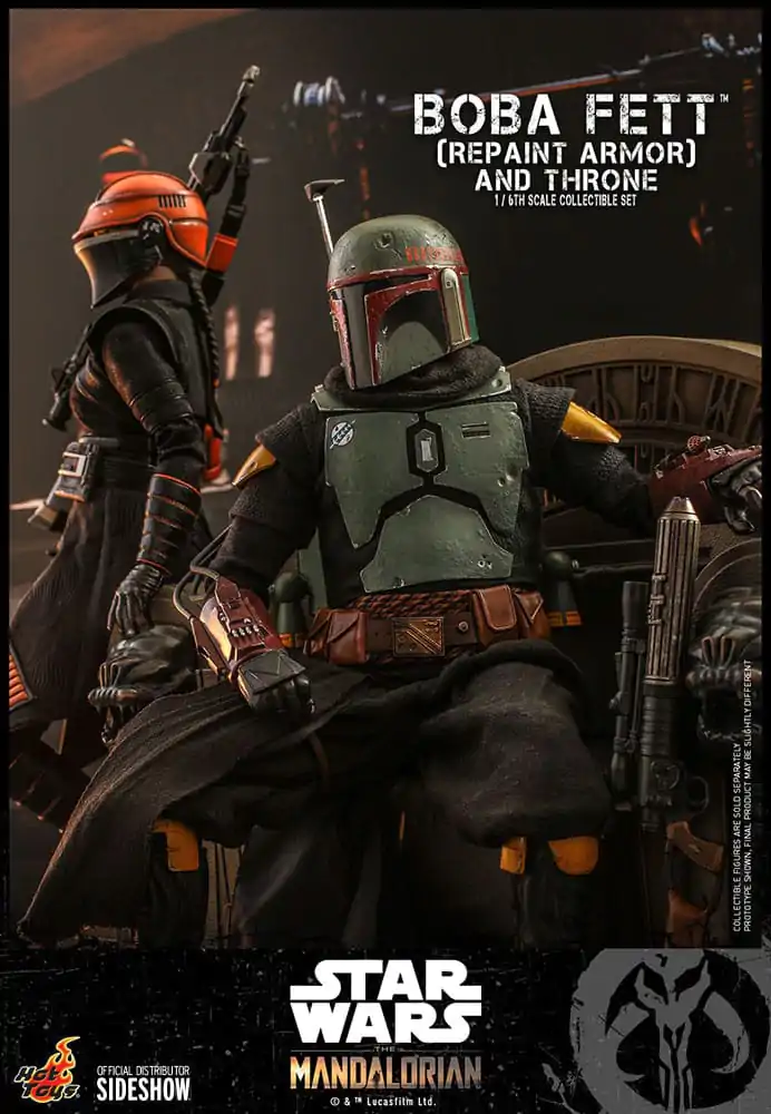 Star Wars: The Mandalorian Action Figure 1/6 Boba Fett Repaint Armor and Throne Special Edition 30 cm product photo