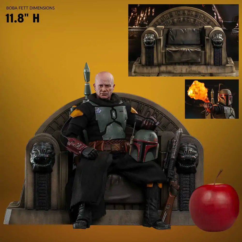 Star Wars: The Mandalorian Action Figure 1/6 Boba Fett Repaint Armor and Throne Special Edition 30 cm product photo