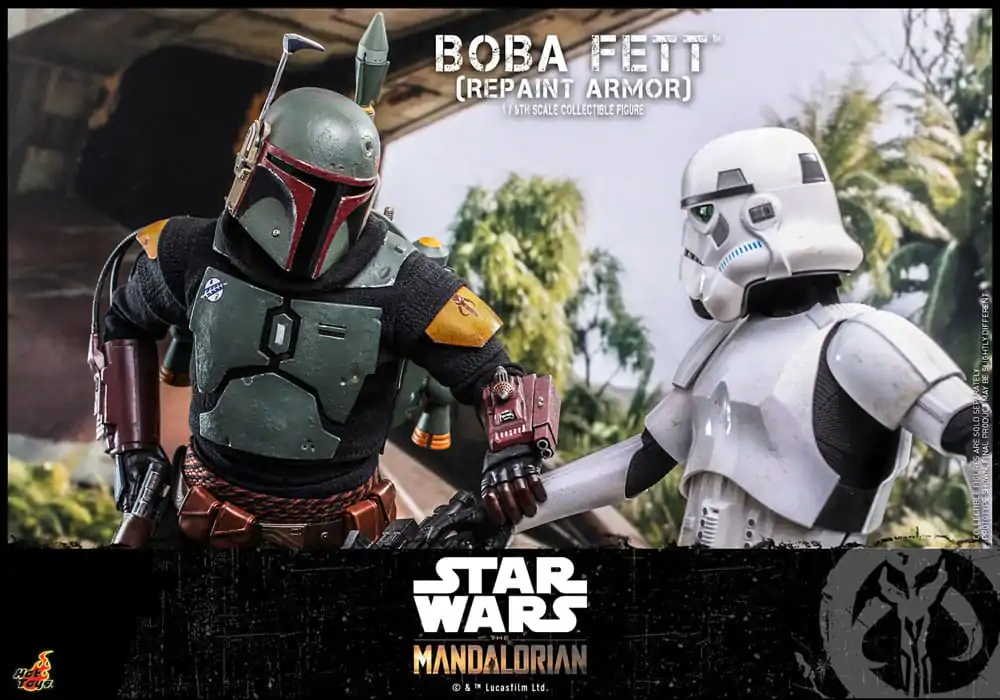 Star Wars: The Mandalorian Action Figure 1/6 Boba Fett Repaint Armor Special Edition 30 cm product photo